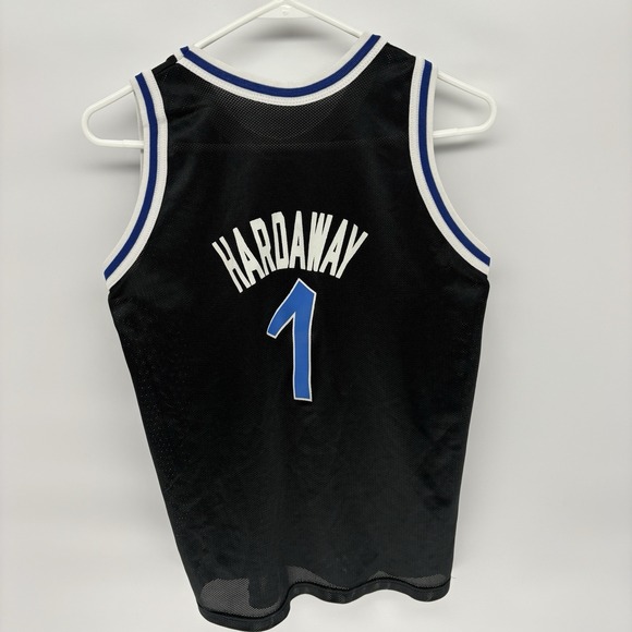 VTG Penny Hardaway Orlando NBA Basketball Champion Black Jersey Youth L 14-16 - Picture 11 of 11